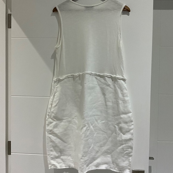 Cotton/linen casual sleeveless dress - size large - Picture 2 of 4